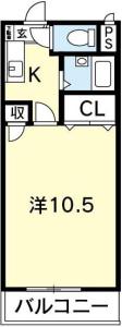 ハイツ医大前 403【間取図】 999999 (ハイツ医大前_A1.JPG)