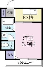 [賃貸物件]�コーポ峰�詳細情報-間取り