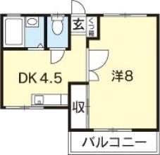 [賃貸物件]�若宮ビル�詳細情報-間取り